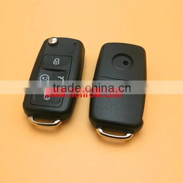 Hot sale products --VW 4 button flip remote key blank