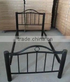 latest design curved double metal bed