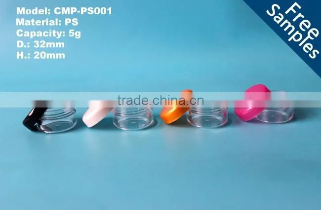 wholesale plastic cosmetic jars with screw cap