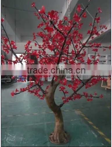 Outdoor acrylic motif tree light LED sculpture light decorations led cherry blossom tree light