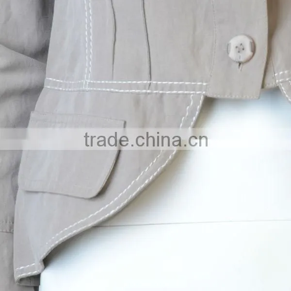 women blank custom woven jacket