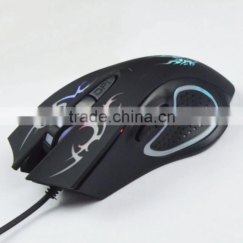 6D cool three speed control colors transform breathing lights gaming mouse