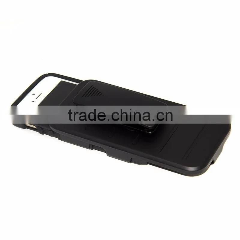 Case For iPhone 5 Hybrid Impact Hard Armor Plastic + Silicon Coque For iPhone 5S Belt Clip Holster For iPhone5 Cover Cases