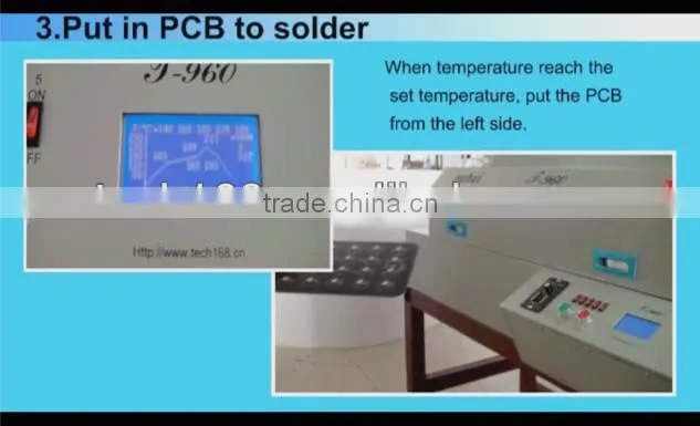SMT IR reflow oven,infrared soldering station,desktop reflow oven,puhui t960,LED reflow soldering machine,taian