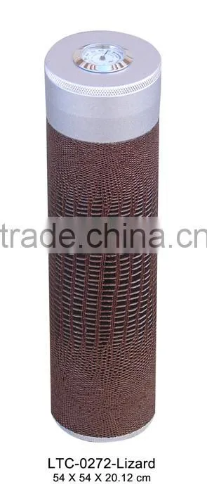 Lizard leather cigar pipe humidor for sale
