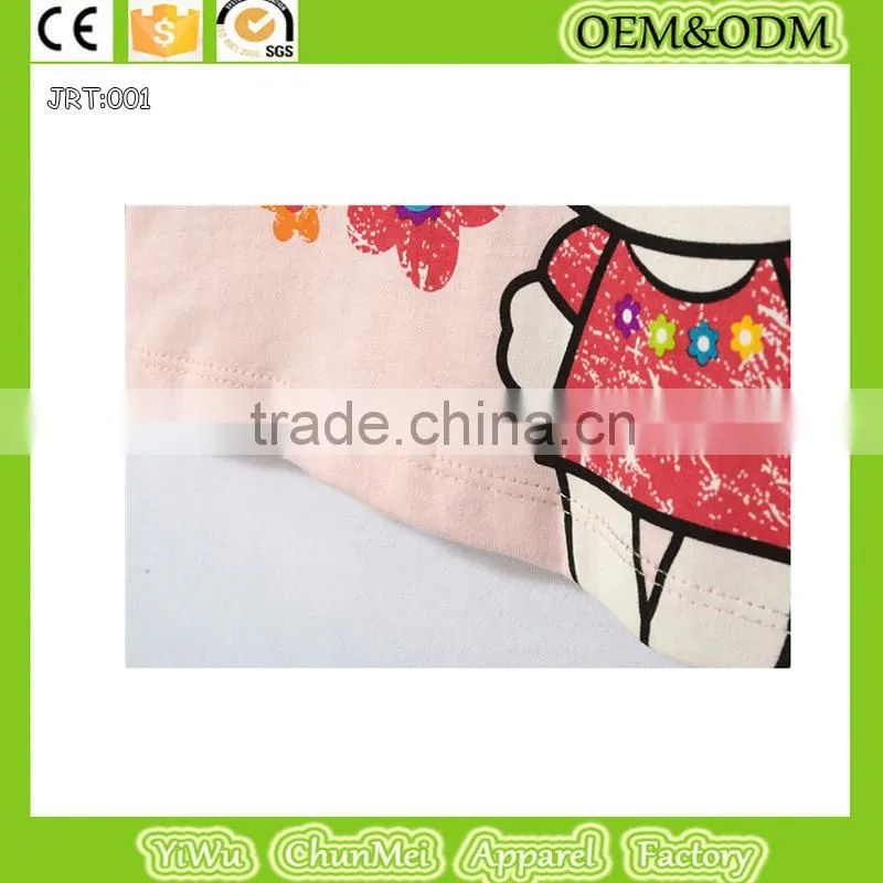 2015 new cartoon 100%cotton t-shirt long sleeve tee Winter children's T-shirt Red long sleeve tee kid printed t shirt