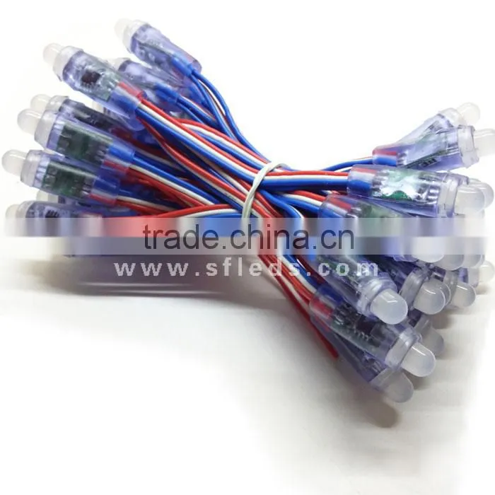 12V 12mm WS2811 Intelligent RGB Pixels IP68 Waterproof LED Light String