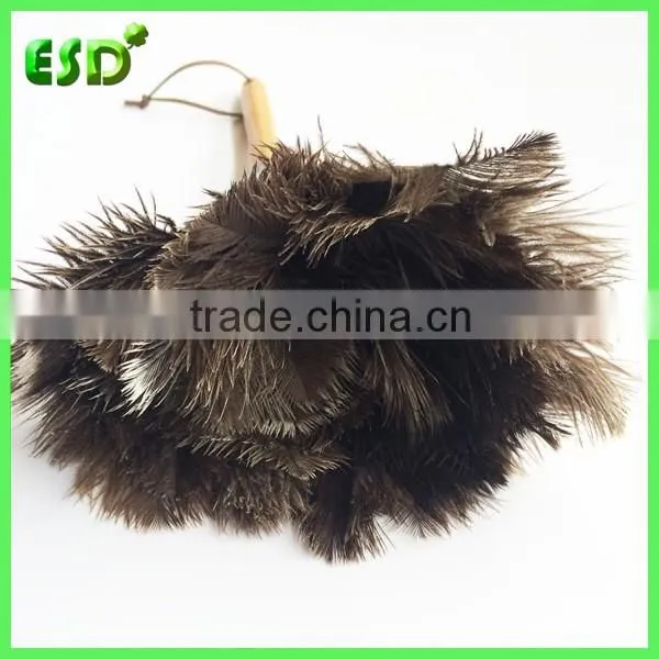 ESD Wooden Handle Ostrich Feather Duster,Anti-Static Duster
