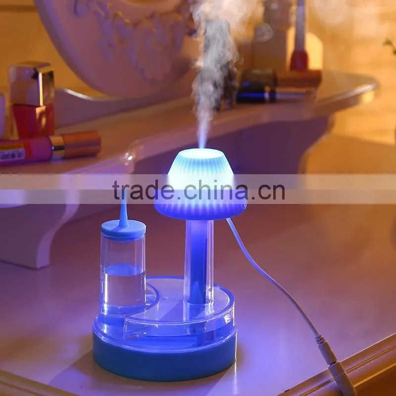 functional air purifier with table lamp for room/ Green buds humidifier
