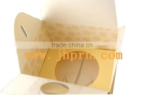 paper gift packaging box with window for cupcake