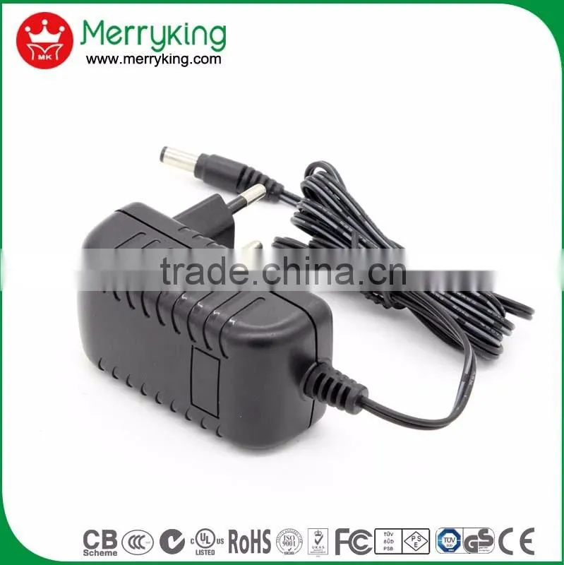50/60HZ wall type 12v 1.5a ac dc adapter 5v 1000ma switching power supply with UL cUL