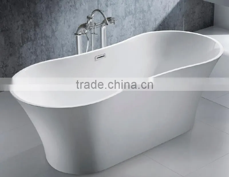 Artificial stone modern design freestanding bathtub,acrylic solid surface bathtub