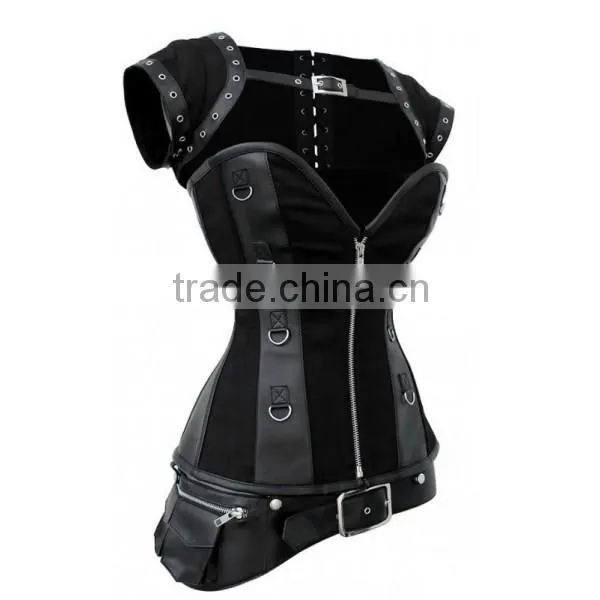 CLARY STEAMPUNK CORSET WITH DETACHABLE BELT