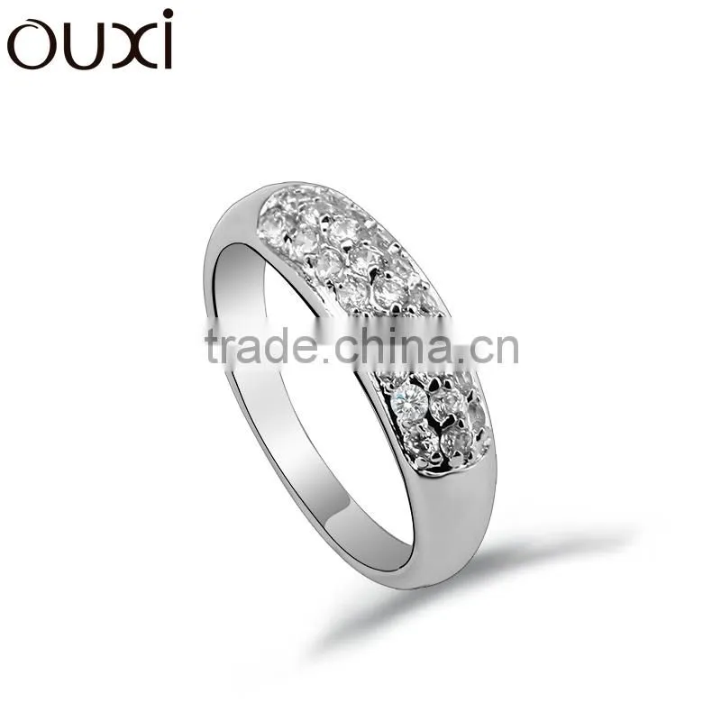 2015 ouxi fashionable unique family rings Crystal jewerly 40137-1