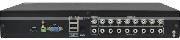 2016 Top 10 H.264 4/8/16CH Effio 960H & IP 1U Hybrid DVR