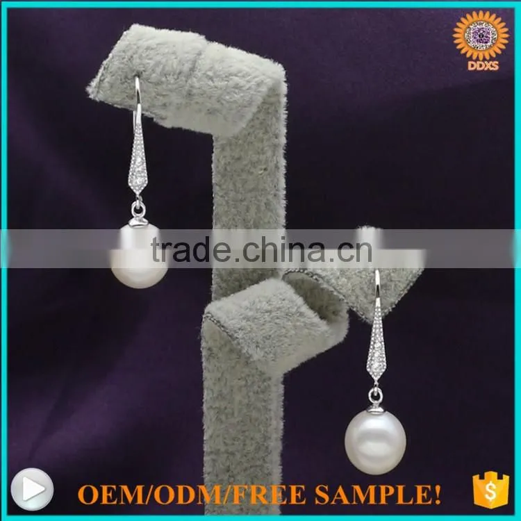 2016 Latest TOP quality shell pearl S925 silver jewelry earrings