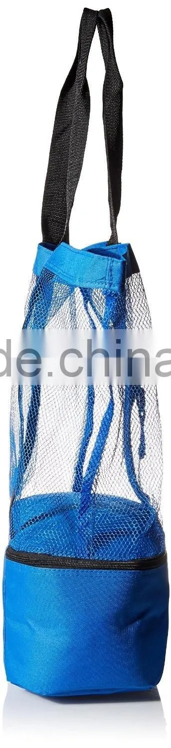 Fashionable Beach Picnic Outdoor Tote Bag 12 drinks Mesh Cooler Bag