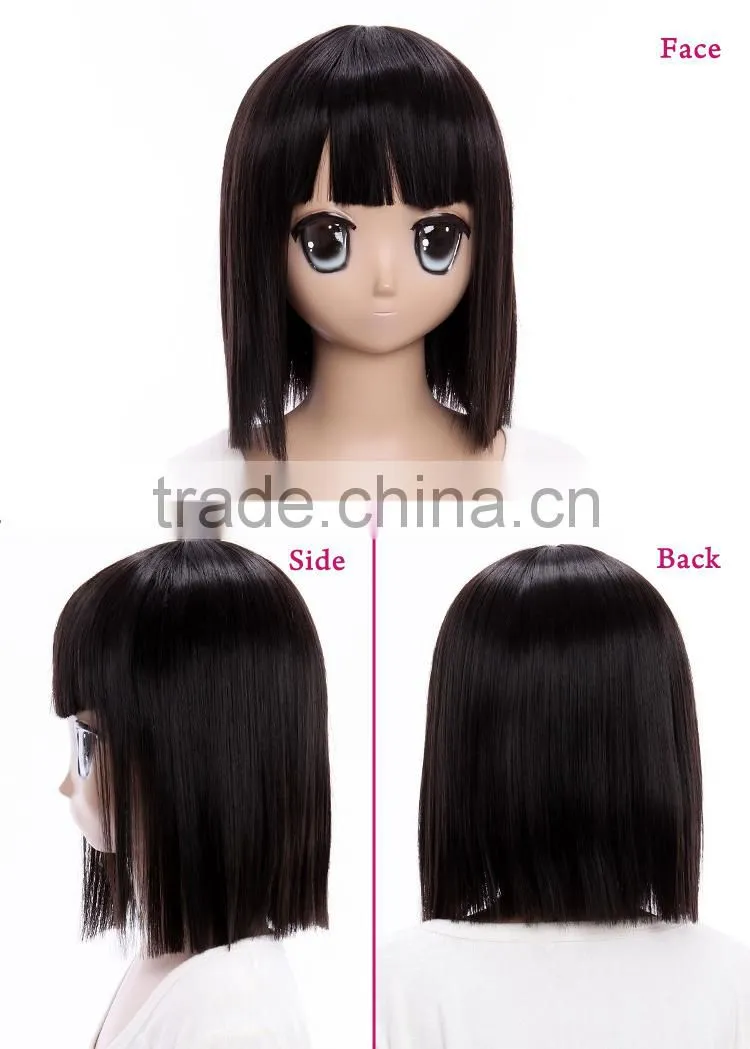 Top quality factory heat resistant cosplay for Durarara!! Sonohara Anri lion wig