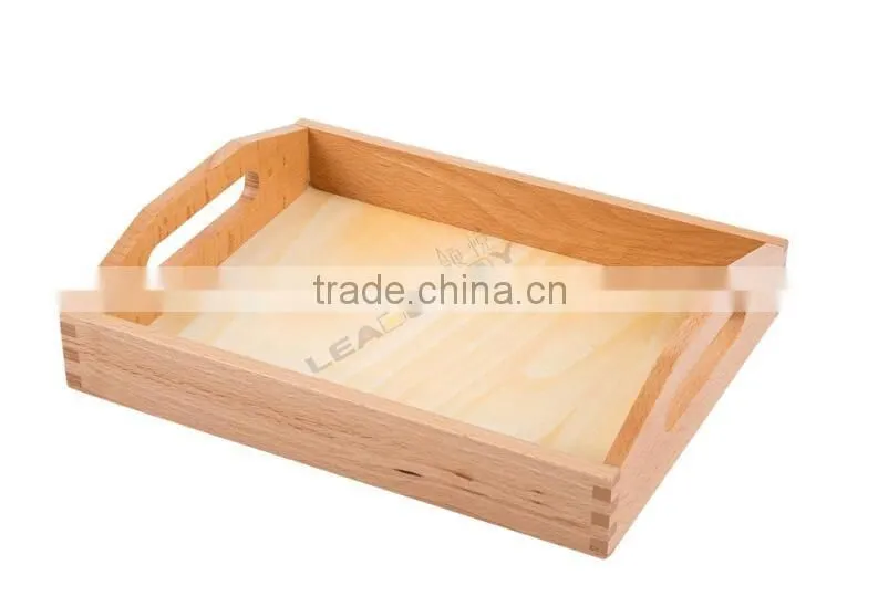 wooden toys Premiun quality montessori beechwooden small tray