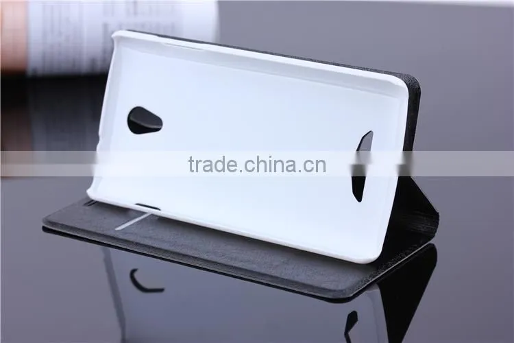 Standing Credit Card ID Card Holder Pocket Leather Flip Cover Case for Oppo R2001