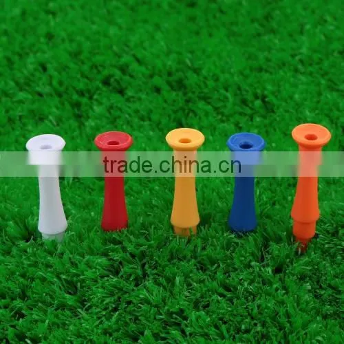 50Pcs 75mm Mixed Color 3 Sections Step Down Golf Tees