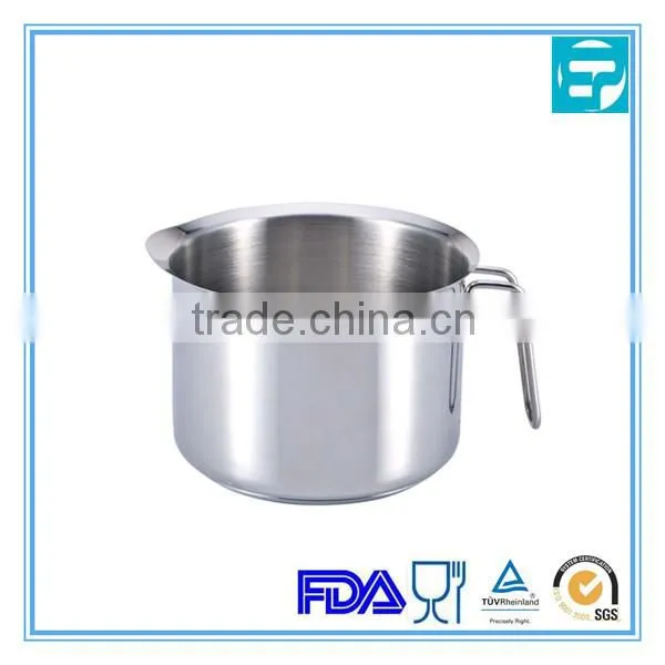 stainless steel induction milk jug with induction bottom