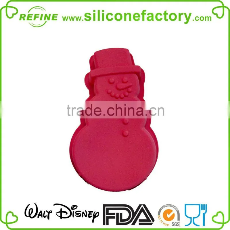 Disney audit factory for silicone Christmas cake mould in snowman shape