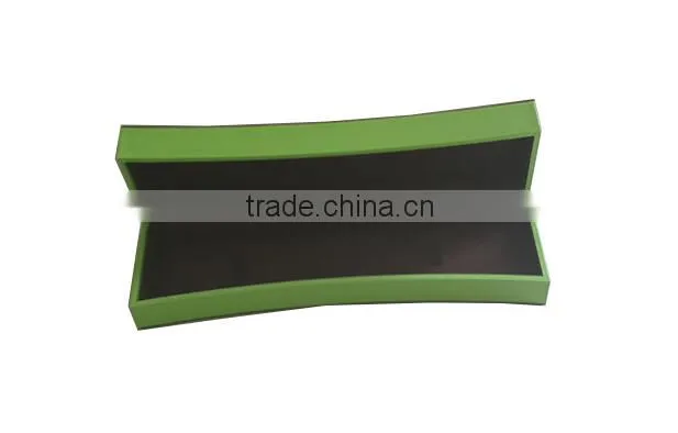 luxury plastic paper jewelry gift box square shape with radian custom logo