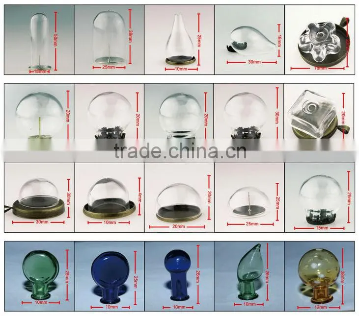 glass dome with base wholesale glass display dome Custom glass cover