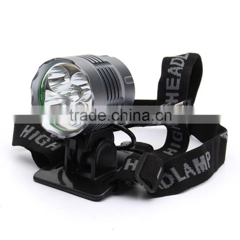 5600LM XM-L2 T6 5 LED 3 Modes Headlamp Bike Headlight+Battery Pack+charger+headband+2x Rubber ring+Bicycle Rear Light