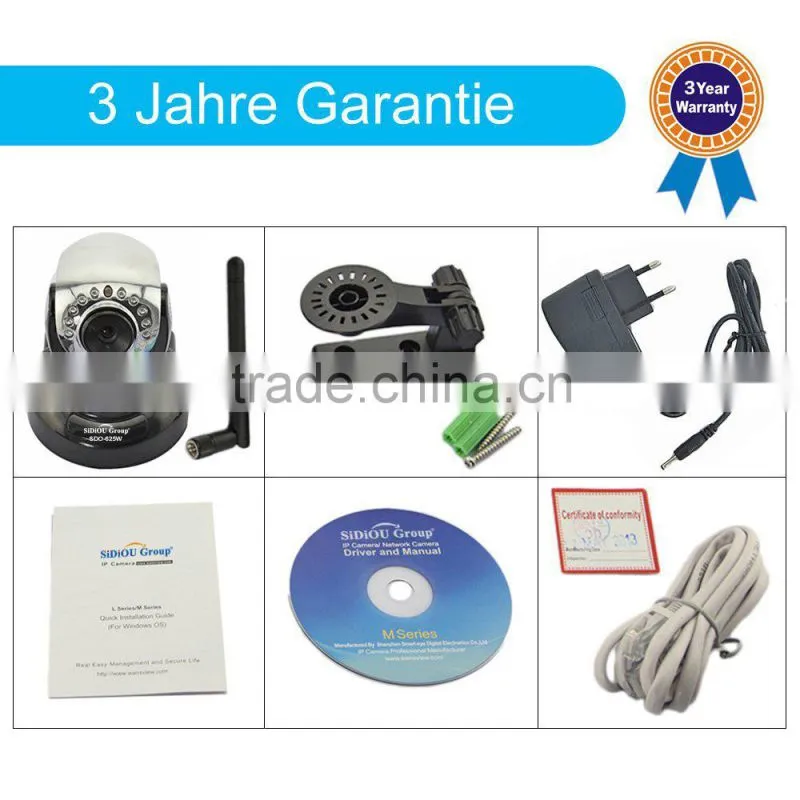Sidiou Group SDO-625W Wireless / Wired Pan & Tilt H.264 Megapixel IP / Network Camera with Night Vision, IR Cut and 4mm Lens