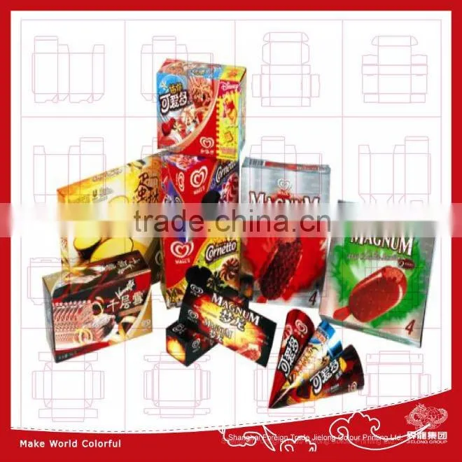 manufacture icecream color carton box