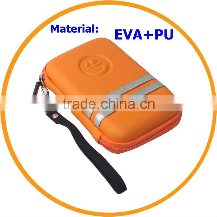 2013 HOT PU EVA 5.0' 5.1'or 5.3 Inch GPS Carry Case Bag Orange/blue from dailyetech