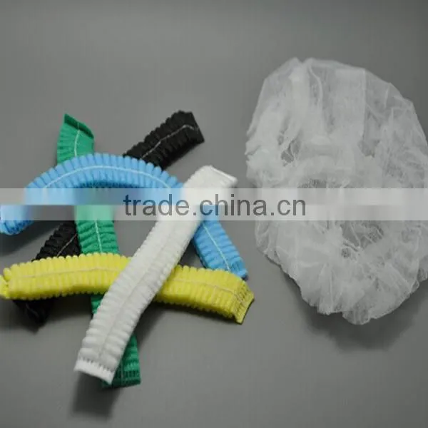 Medical supplies non-woven banded bouffant surgical caps single / double elastic