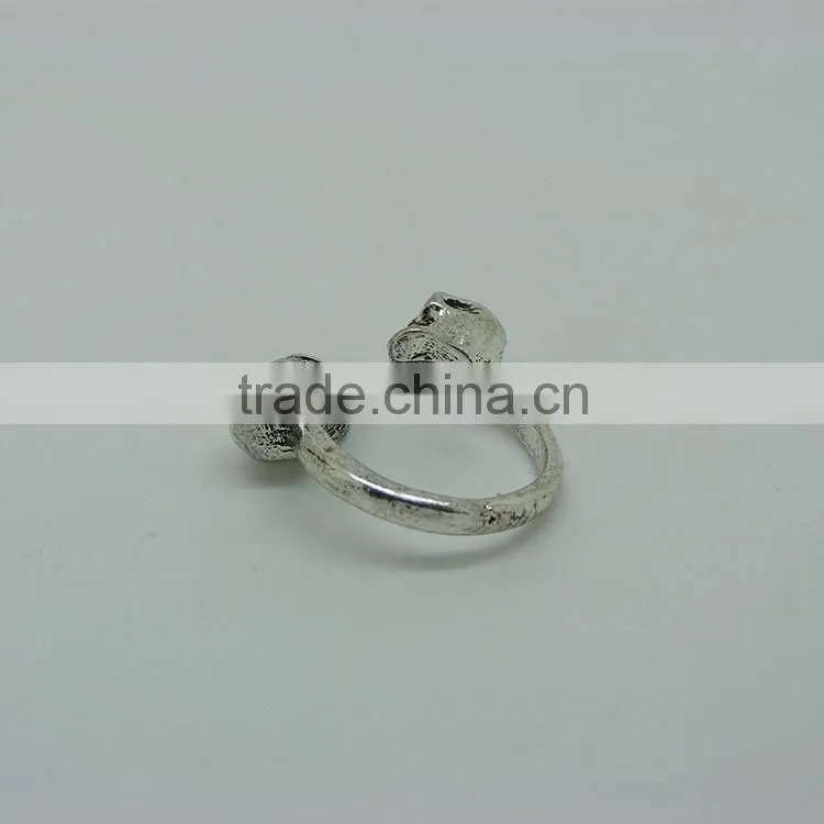 New fashion jewelry double-end human skeleton ring