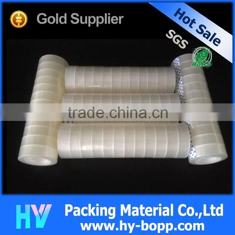 High Quality Bopp Film Strong Adhesion Easy Tear Clear Stationary Tape