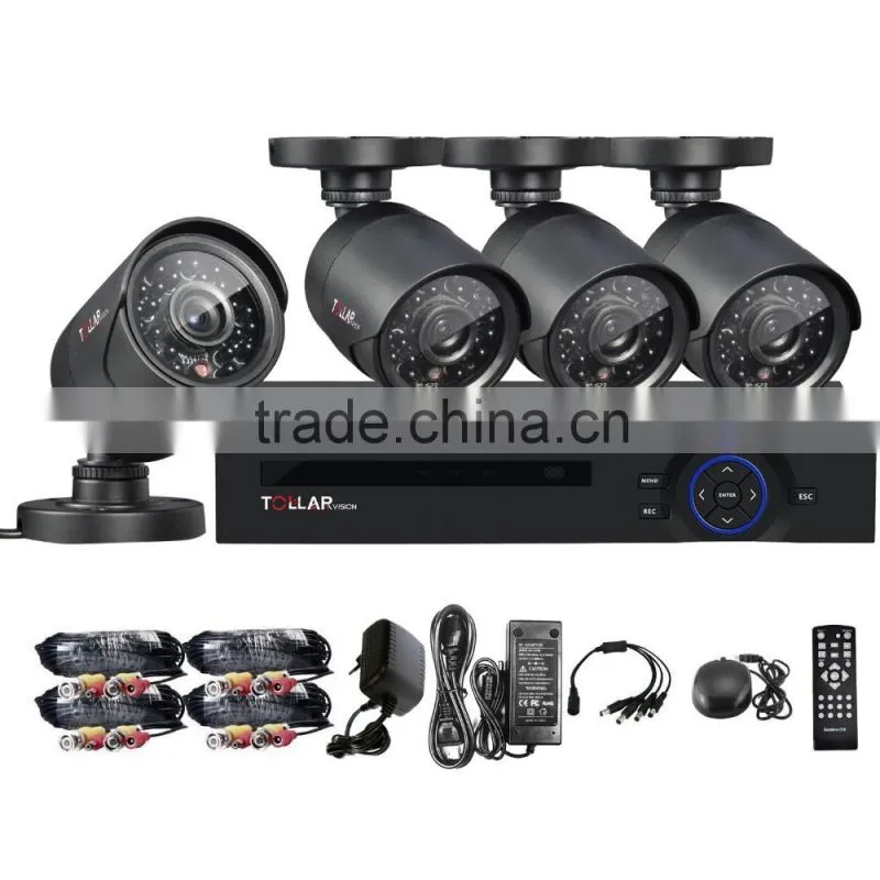 New products 4ch dvr outdoor hd ahd camera kits
