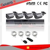 4ch 1 Megapixel 720P Outdoor/Indoor cctv hd system Dome and bullet camera dvr kit
