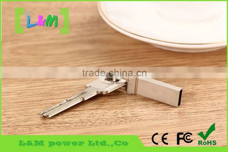 2015 new popularstyle metal usb flash drive key shape usb flash drive
