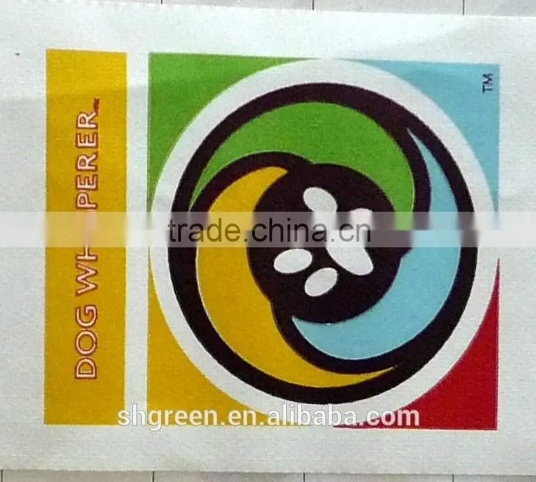 Wearable polyester satin size printing tag
