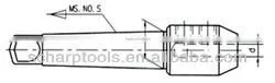 Morse taper end mill adapter tang style drawbar style