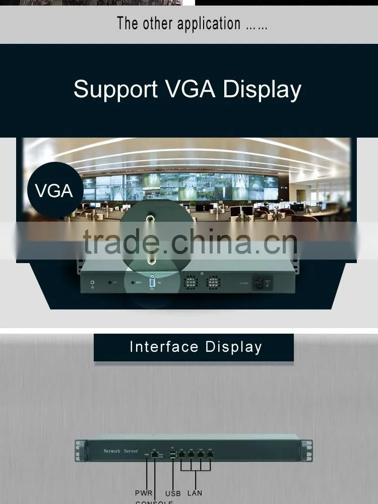 D525 1u network appliance 4 ethernet ports motherboard vpn router 1U Rack mount support 4xGbit Ethernet