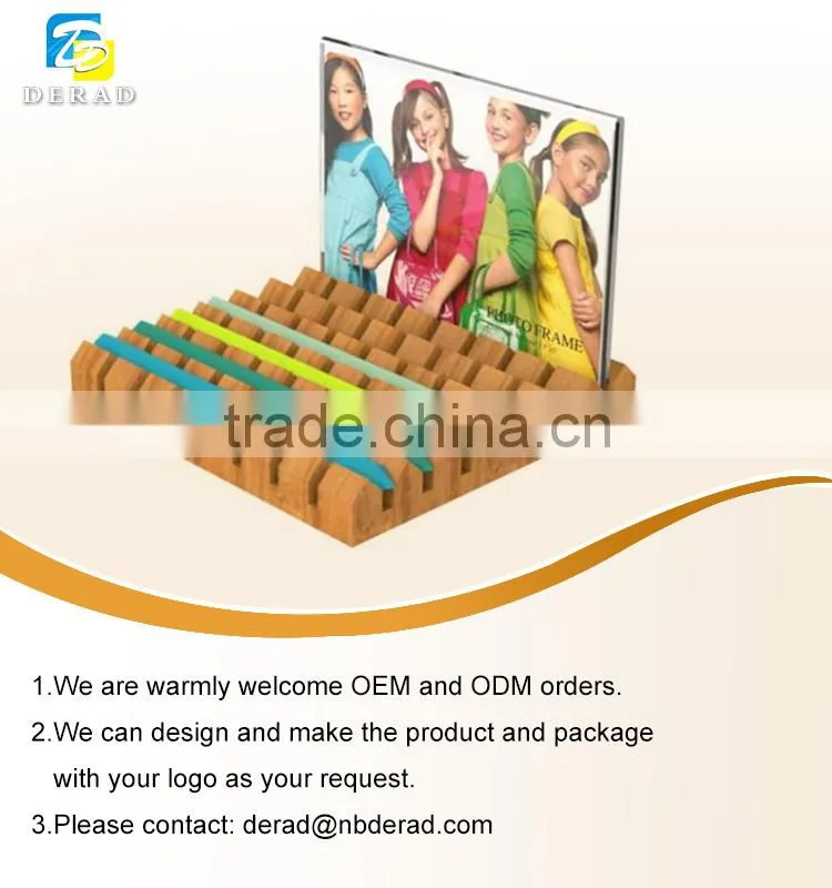 Custom Wood Pen Holders with Acrylic Photo Frames