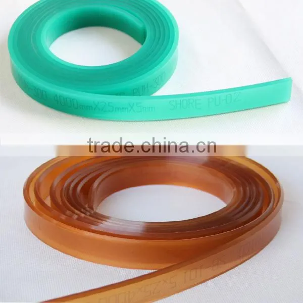 85 Duro 5mmX25mm transparent squeegee for screen printing