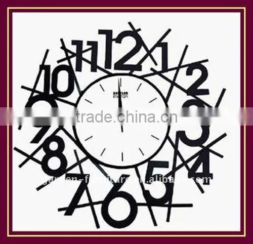 Unique Iron Wall Clock For Home Decoration