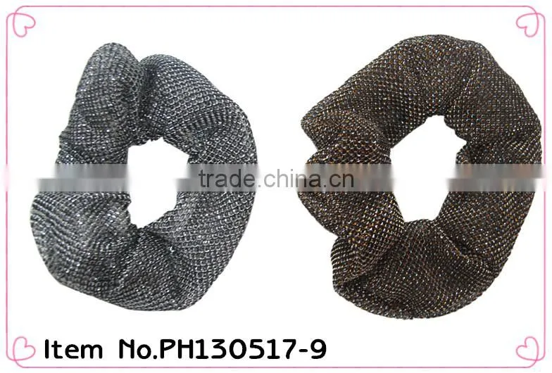 fabric hair scrunchie ,fabric Ponytail Holder hair elastic band