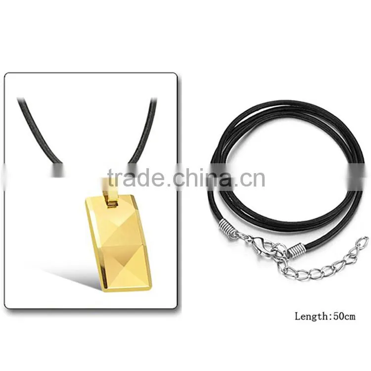 Fashion jewelry gold multi-facet tungsten carbide pendent necklace for men
