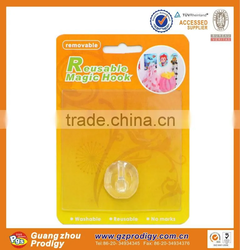 New Magic Cartoon Pattern Hook /Heavy Duty Reusable Silicon Adhesive Hook
