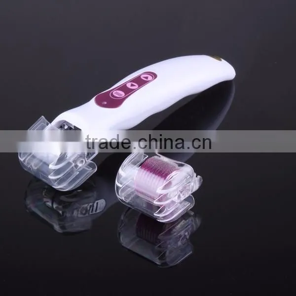 3 in 1 DNS Revo Derma Roller / Photon Galvanic Vibrating dermaroller / electric dermaroller with four led light DNS50
