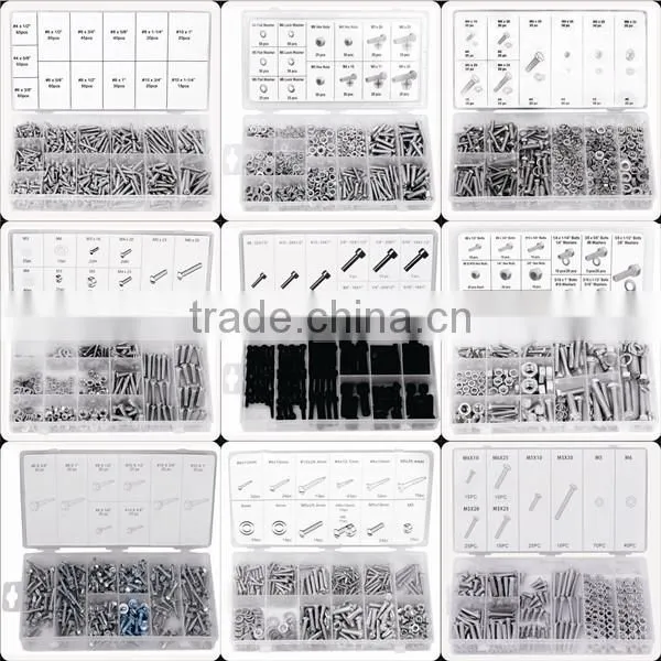 237pc Assorted Plastic Blind Rivet With Rivet Gun Tool Kit